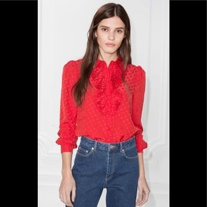 NWT And Other Stories Paris Atelier blouse size 6